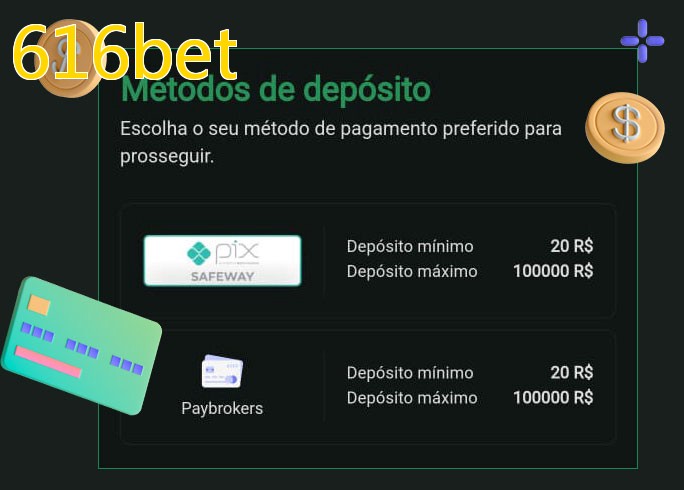 O cassino 616betbet oferece uma grande variedade de métodos de pagamento